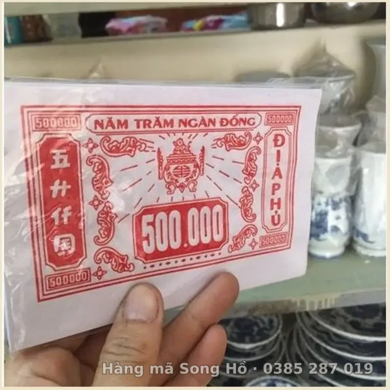 Combo 5-20 xấp 500 Âm Phủ vàng mã Hàng Đẹp