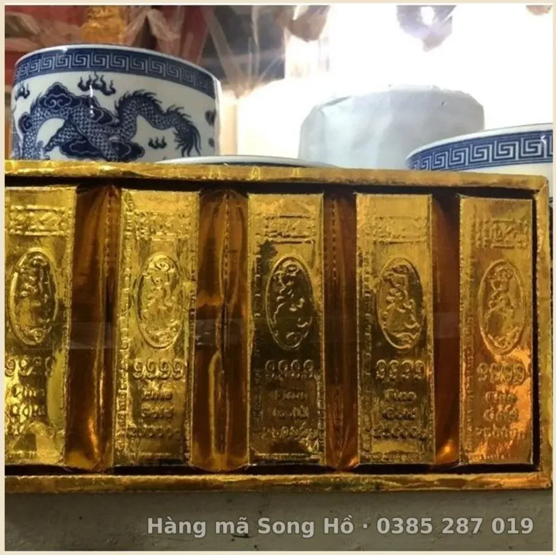 combo 2 Vàng khay vàng mã vỉ 5 thanh 9999(vỉ vàng 9999 hàng mã)