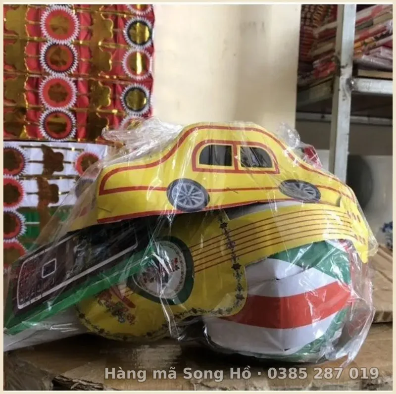 Đồ Chơi Giấy vàng mã Ô tô,Máy Bay cho bé trai.(bộ đồ chơi hàng mã cho bé trai)