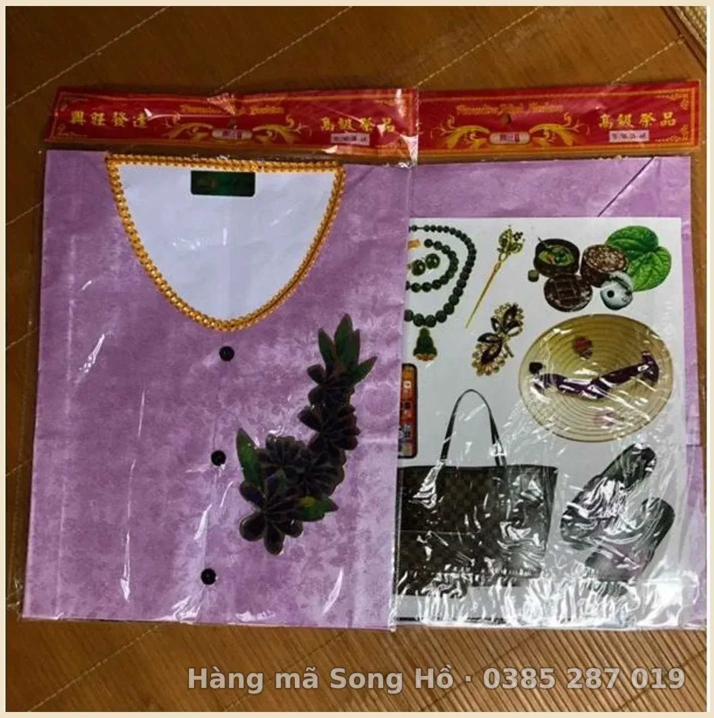 Quần áo bà ba cụ bà vàng mã mẫu mới(mầu ngẫu nhiên)
