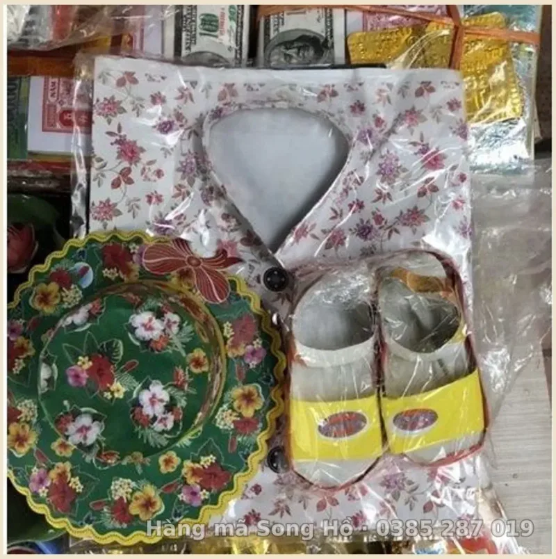 Bộ Quần Áo trẻ em giấy vàng mã Bé Gái Nhỏ Tuổi (mẫu ngẫu nhiên)