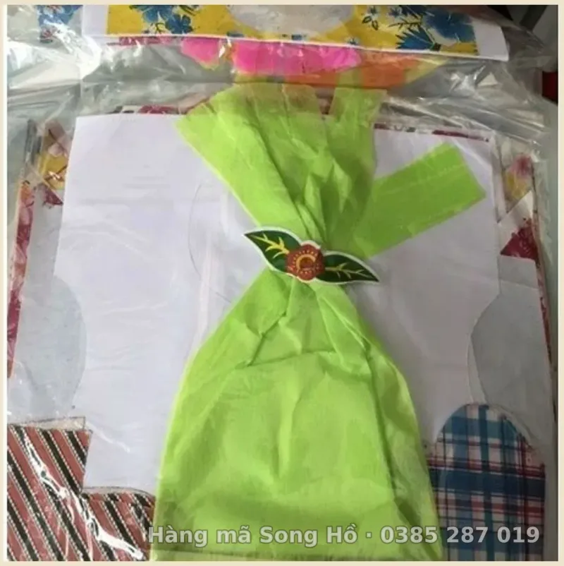 combo 3-5 bộ Quần Áo giấy vàng mã Cho Trẻ Sơ Sinh( cô cậu đỏ)