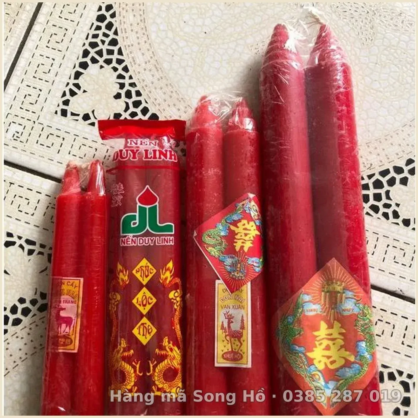 Nến cây, đèn cầy truyền thống(bán theo cặp và vỉ)