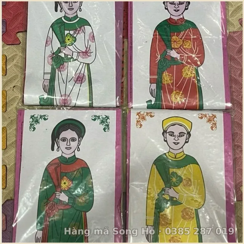 Tranh hình nhân vàng mã 4 tập,4 mầu( thay hình nhân vàng mã)