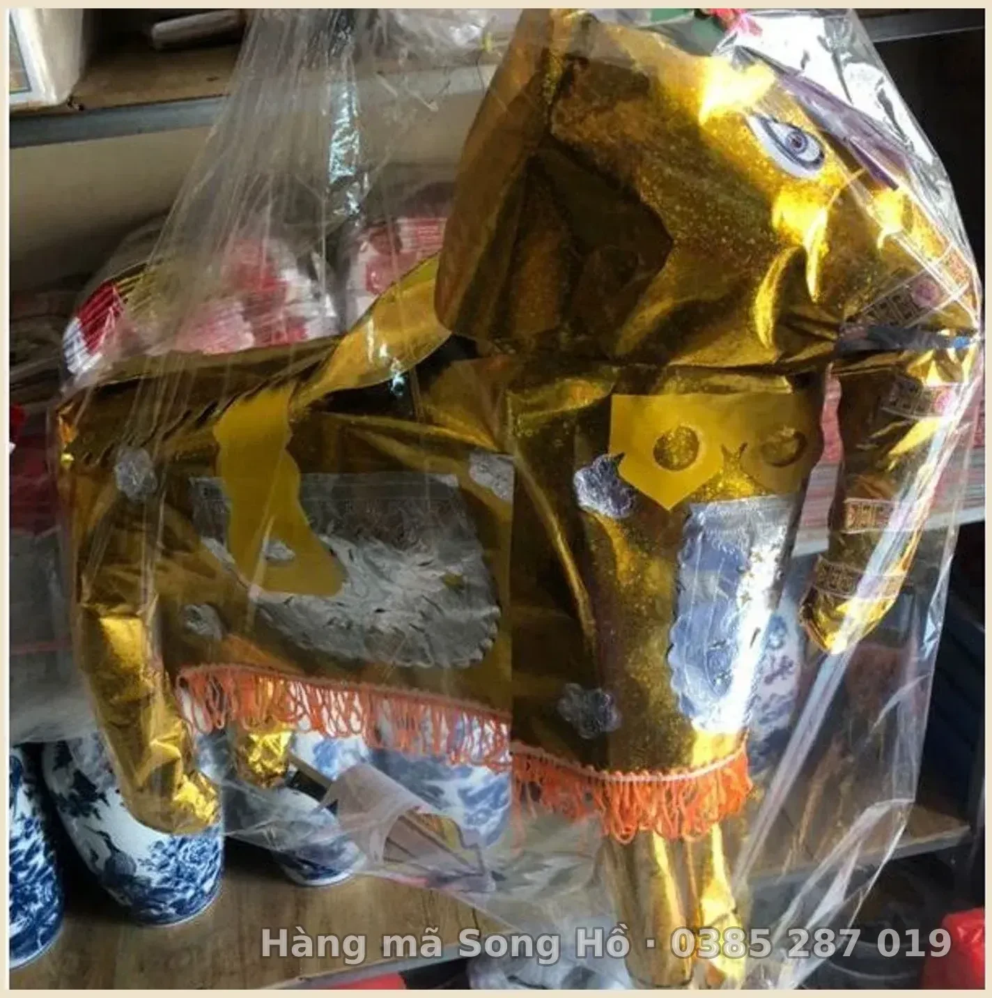 Ông voi giấy vàng mã hàng đẹp