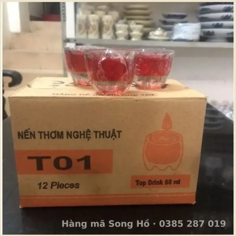 5 Nến cốc nhỏ cao 4cm (giá 5 cốc)