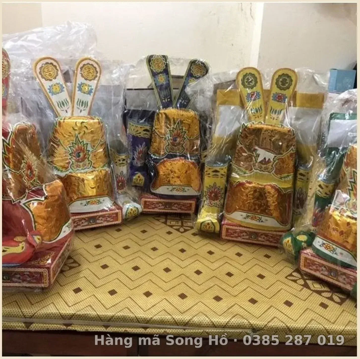 5 Bộ Quan Thần Linh Ngũ Phương( 5 bộ quần áo,mũ,giây 5 mầu)
