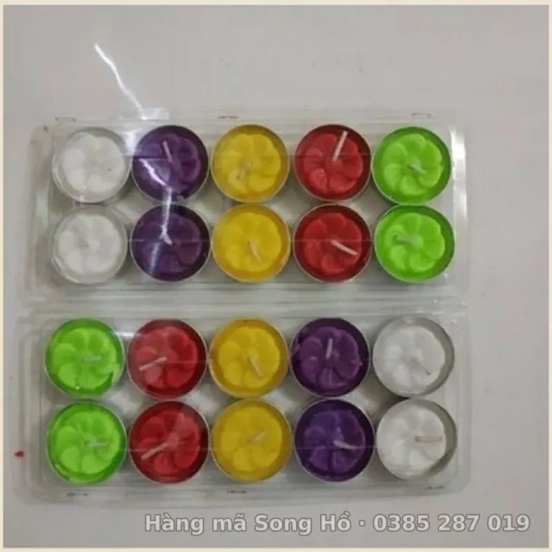 Combo 2-5 Nến vỉ nhiều mầu 10 nến