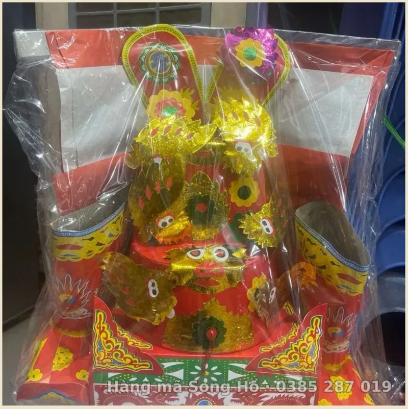 Mũ quan hành khiển hoa vàng mã