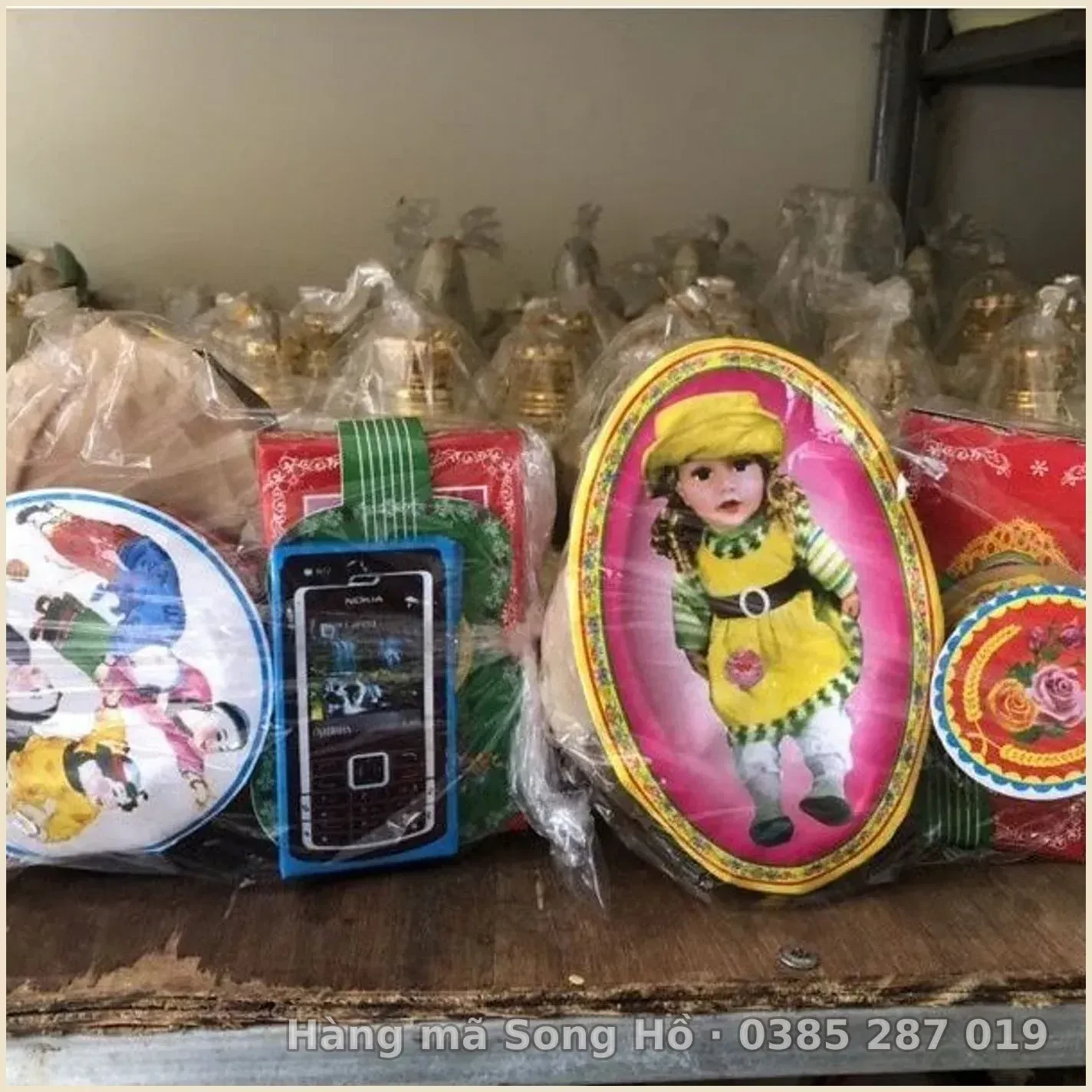 Đồ chơi Trẻ Em giấy vàng mã Cho Bé Gái (đồ chơi bằng giấy hàng mã).