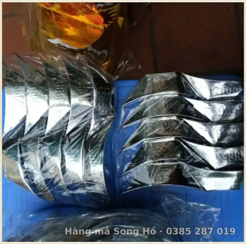 Combo 5-10 túi Bạc thuyền vàng mã( 1 túi 10 thỏi)